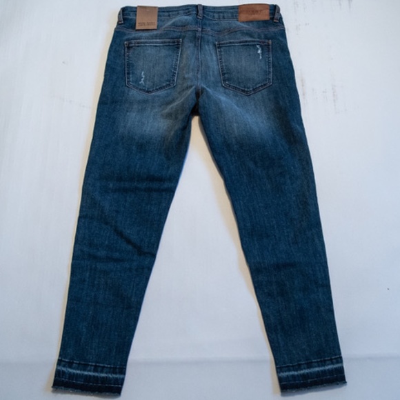 ZARA MID RISE CROPPED JEANS SIZE 40 - Picture 7 of 8